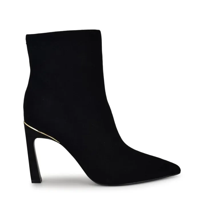 Nine West Boots and Booties Women Baey Dress Ankle Booties Black Suede