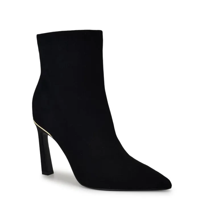 Nine West Boots and Booties Women Baey Dress Ankle Booties Black Suede
