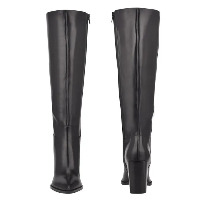 Nine West Boots and Booties Women Brixe Heeled Boots Black Leather Nine West Boots and Booties Women Brixe Heeled Boots Black Leather