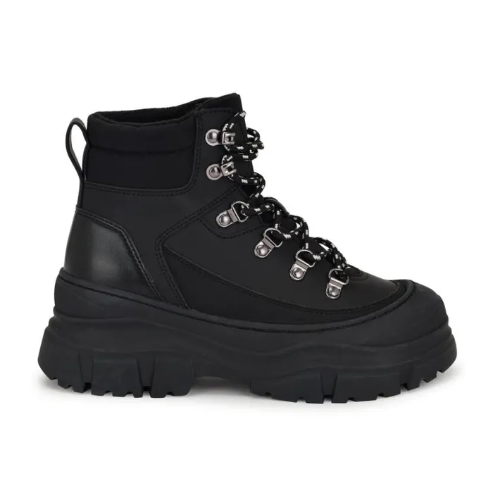 Nine West Boots and Booties Women Budde Lug Sole Casual Booties Black