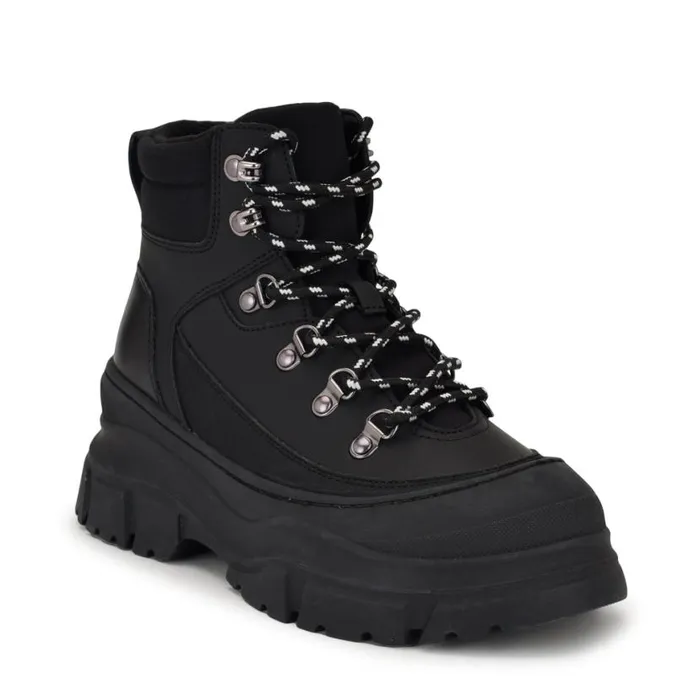 Nine West Boots and Booties Women Budde Lug Sole Casual Booties Black Nine West Boots and Booties Women Budde Lug Sole Casual Booties Black