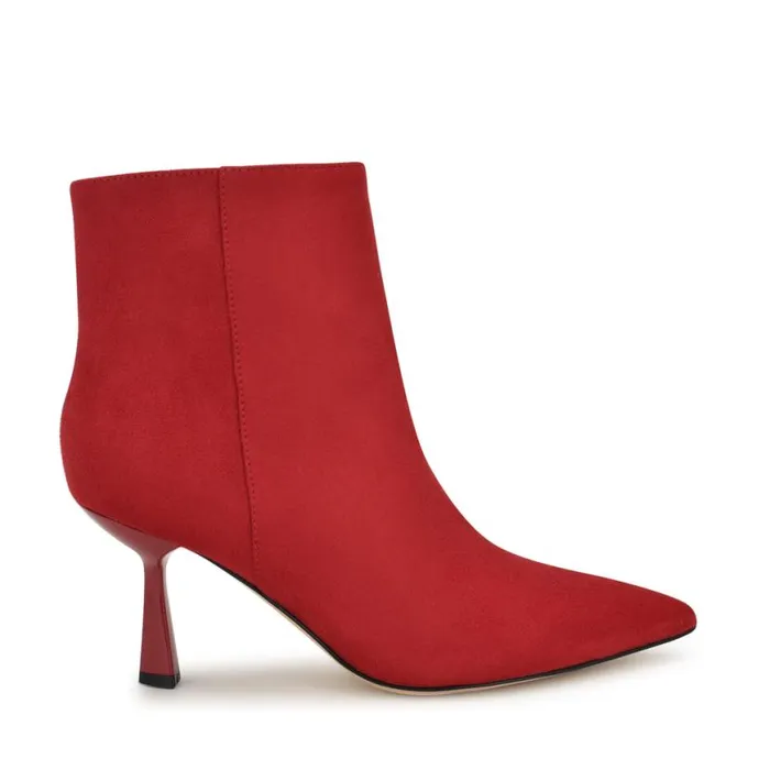 Nine West Boots and Booties Women Bunie Dress Ankle Booties Red