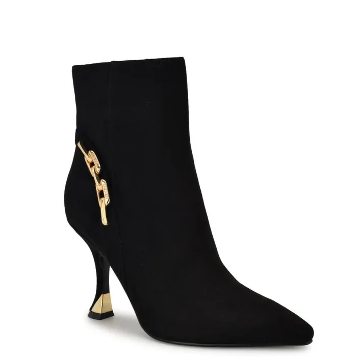 Nine West Boots and Booties Women Chaine Pointy Toe Dress Booties Black