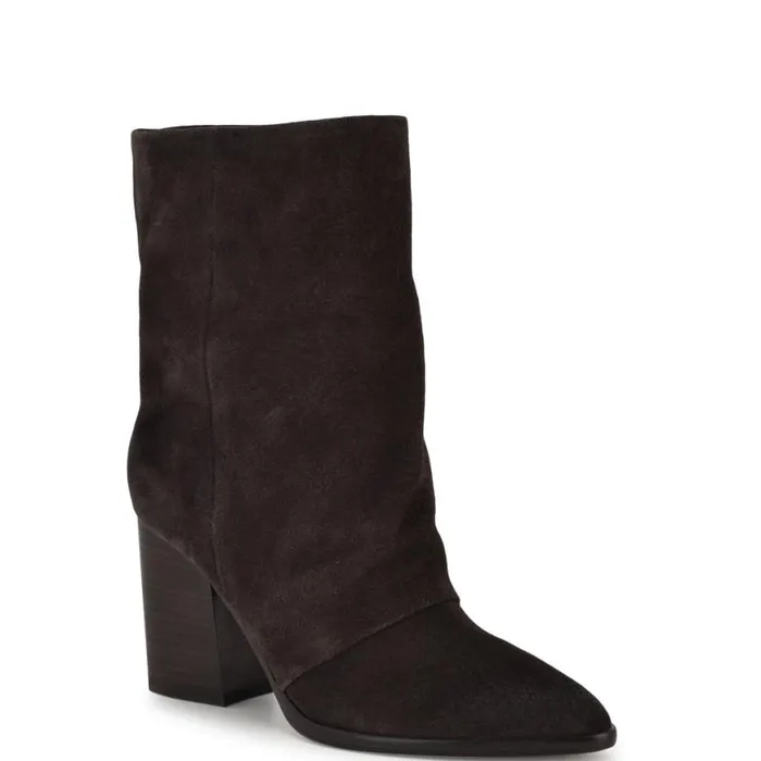 Nine West Boots and Booties Women Chaye Slouch Booties Dark Brown Suede Nine West Boots and Booties Women Chaye Slouch Booties Dark Brown Suede