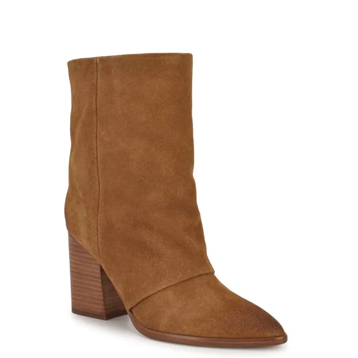 Nine West Boots and Booties Women Chaye Slouch Booties Tan Suede Nine West Boots and Booties Women Chaye Slouch Booties Tan Suede