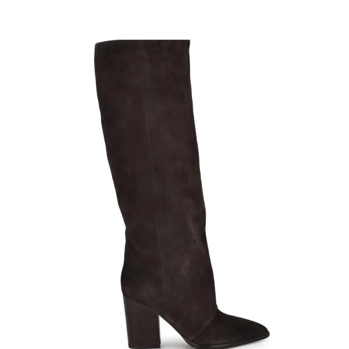 Nine West Boots and Booties Women Chicke Knee High Boots Brown Suede
