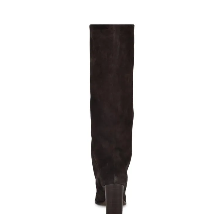 Nine West Boots and Booties Women Chicke Knee High Boots Brown Suede