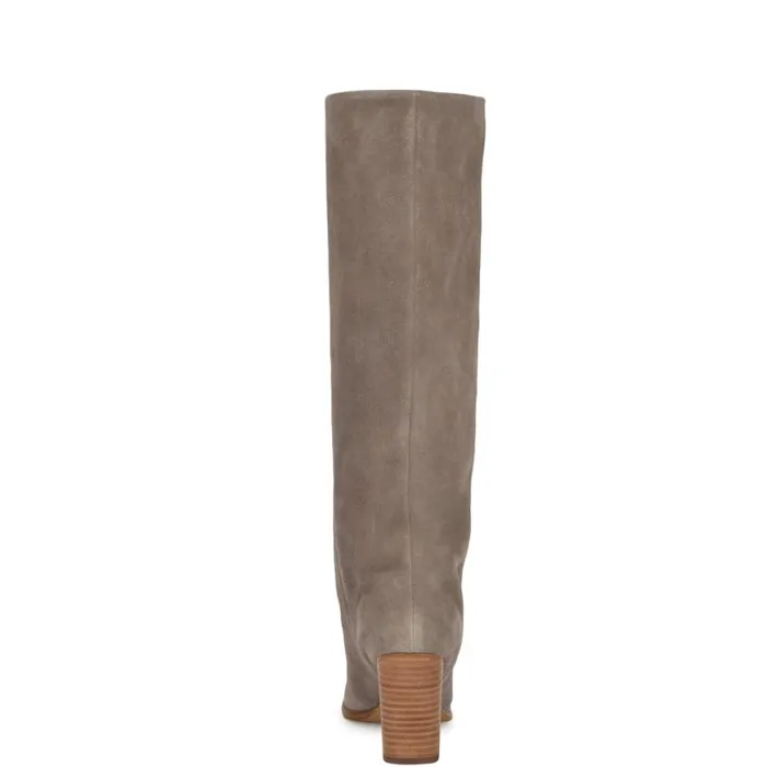 Nine West Boots and Booties Women Chicke Knee High Boots Taupe Suede