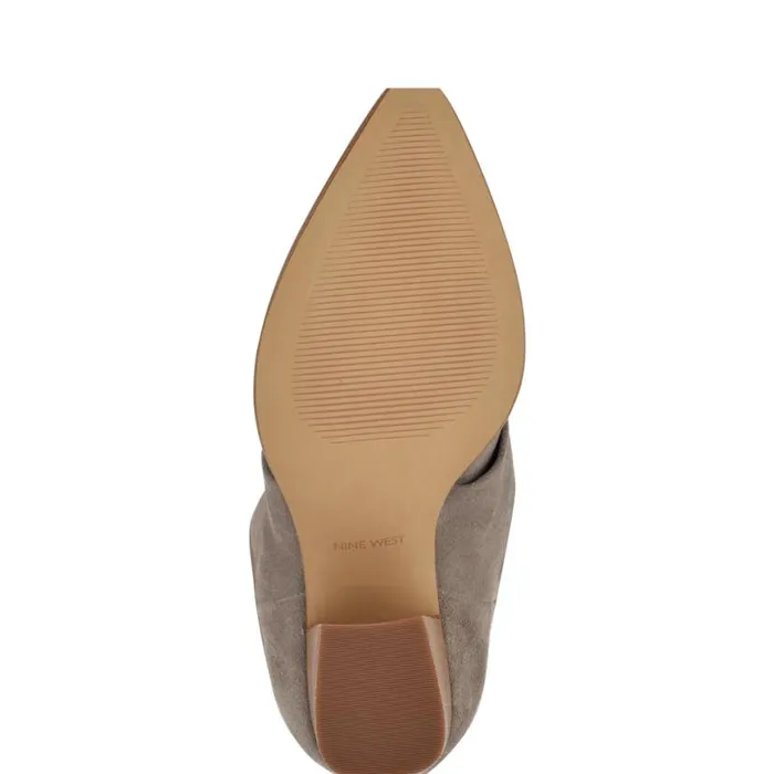 Nine West Boots and Booties Women Chicke Knee High Boots Taupe Suede