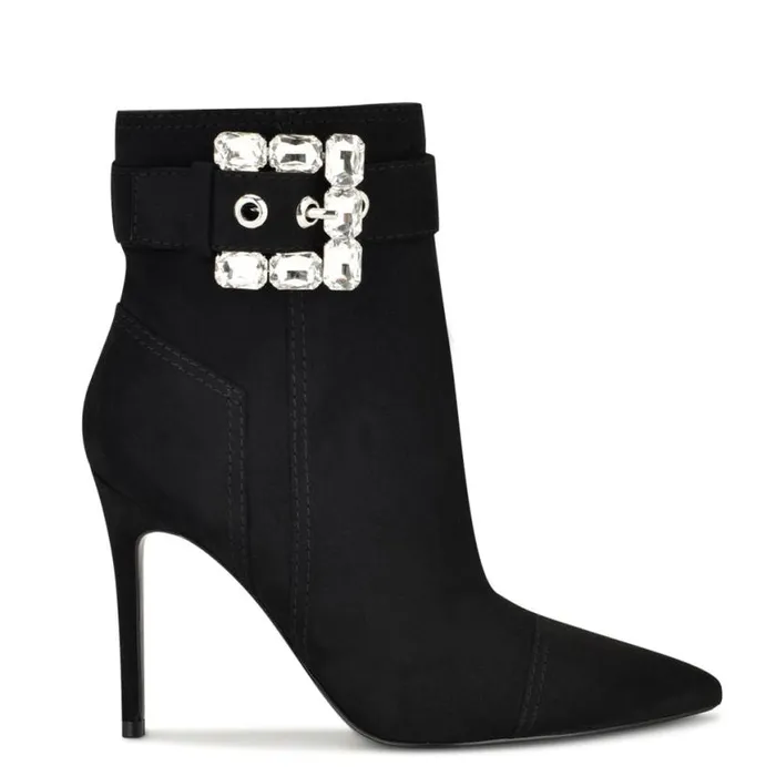Nine West Boots and Booties Women Fabrica Dress Booties Blackblack