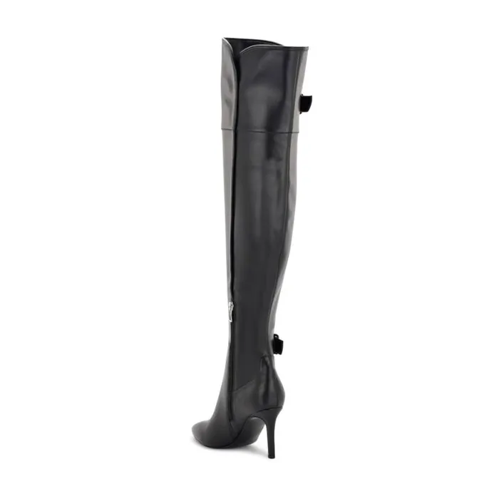 Nine West Boots and Booties Women Flye Over The Knee Heeled Boots Black Nine West Boots and Booties Women Flye Over The Knee Heeled Boots Black