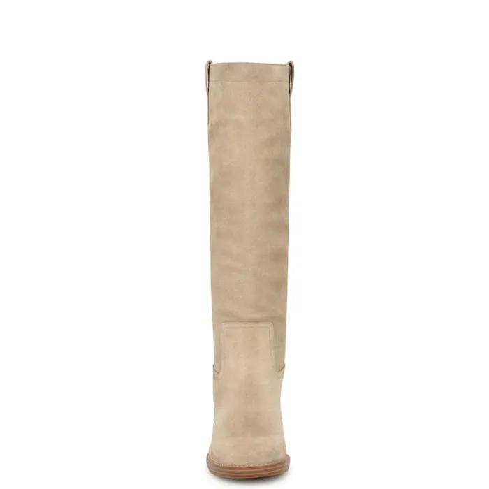 Nine West Boots and Booties Women Hecee Block Heel Tailored Boots Tan Suede Nine West Boots and Booties Women Hecee Block Heel Tailored Boots Tan Suede