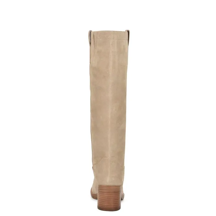 Nine West Boots and Booties Women Hecee Block Heel Tailored Boots Tan Suede Nine West Boots and Booties Women Hecee Block Heel Tailored Boots Tan Suede