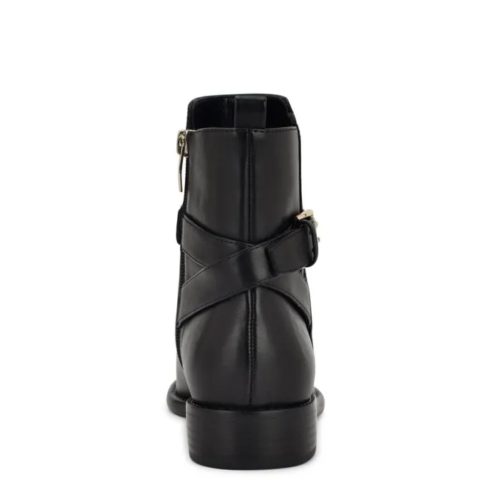 Nine West Boots and Booties Women Hoken Ankle Booties Black Leather