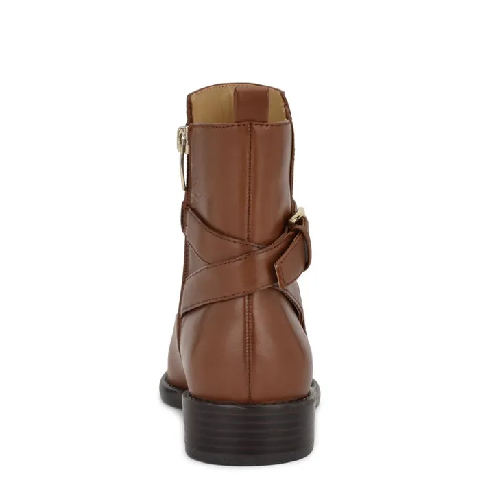 Nine West Boots and Booties Women Hoken Ankle Booties Brown Leather