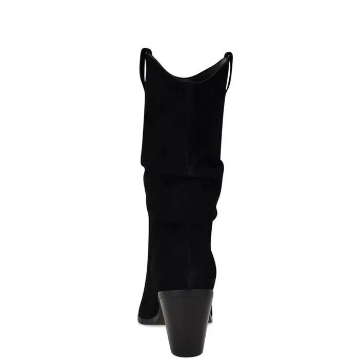 Nine West Boots and Booties Women Kadon Tailored Slouch Boots Black Suede Nine West Boots and Booties Women Kadon Tailored Slouch Boots Black Suede