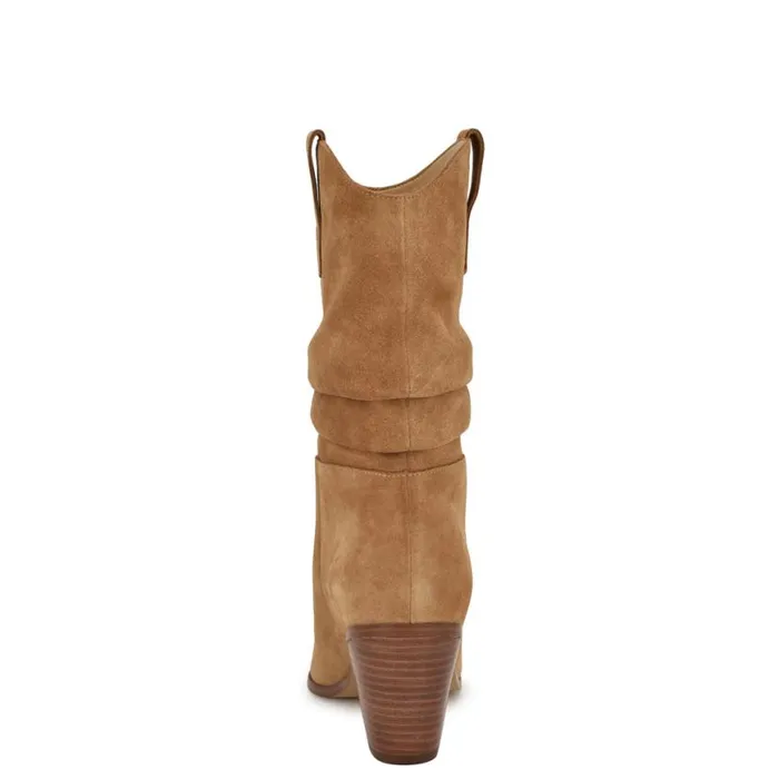 Nine West Boots and Booties Women Kadon Tailored Slouch Boots Natural Suede Nine West Boots and Booties Women Kadon Tailored Slouch Boots Natural Suede