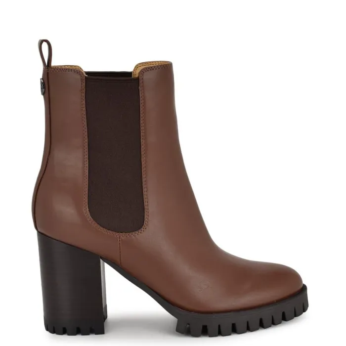 Nine West Boots and Booties Women Kort Lugsole Booties Brown