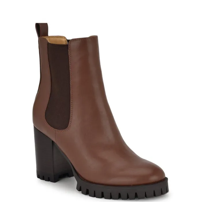 Nine West Boots and Booties Women Kort Lugsole Booties Brown Nine West Boots and Booties Women Kort Lugsole Booties Brown