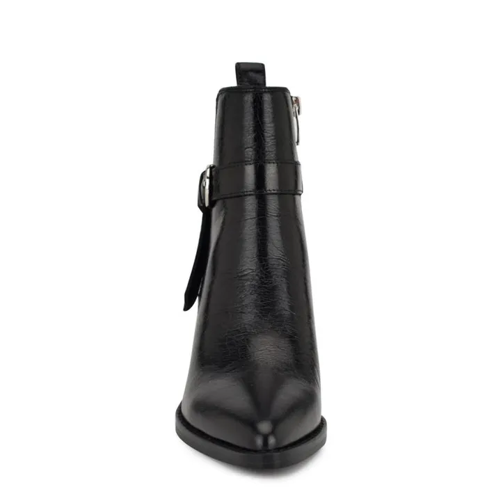 Nine West Boots and Booties Women Lemone Pointy Toe Booties Black Leather