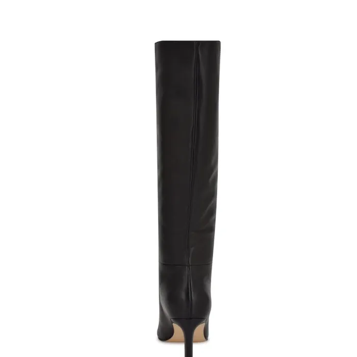 Nine West Boots and Booties Women Lorthey Dress Boots Black Leather Nine West Boots and Booties Women Lorthey Dress Boots Black Leather