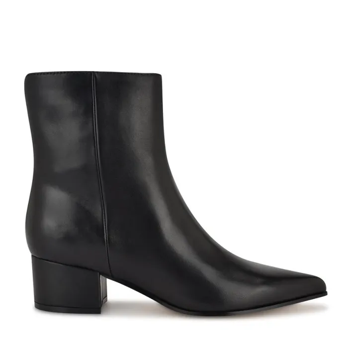 Nine West Boots and Booties Women Maribu Ankle Booties Black Leather