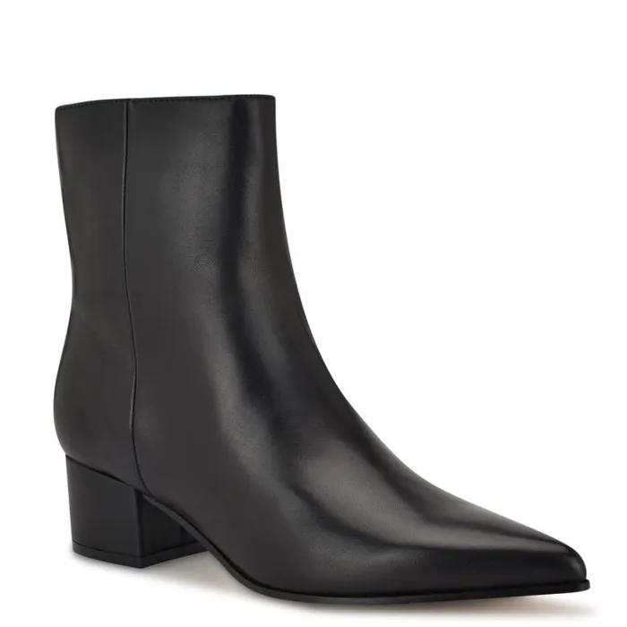 Nine West Boots and Booties Women Maribu Ankle Booties Black Leather