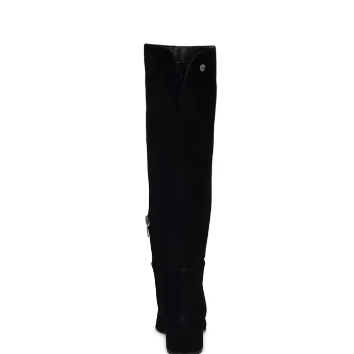 Nine West Boots and Booties Women Morgin Knee High Dress Boots Black Suede Nine West Boots and Booties Women Morgin Knee High Dress Boots Black Suede