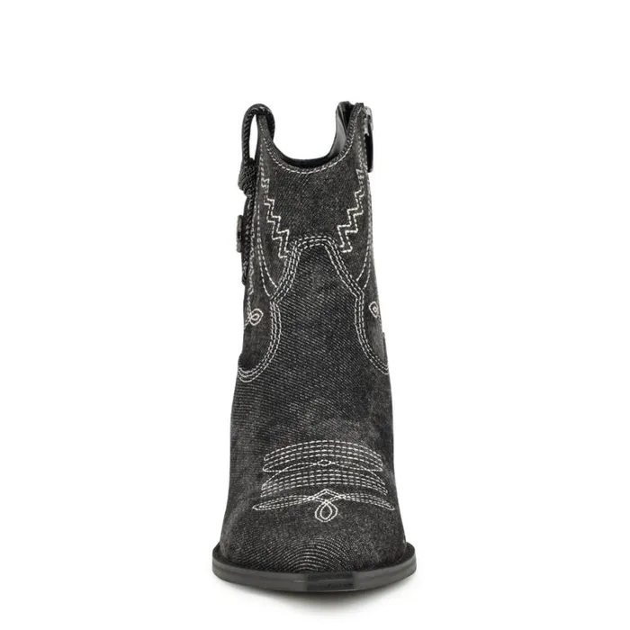 Nine West Boots and Booties Women Nallas Western Booties Black Denim
