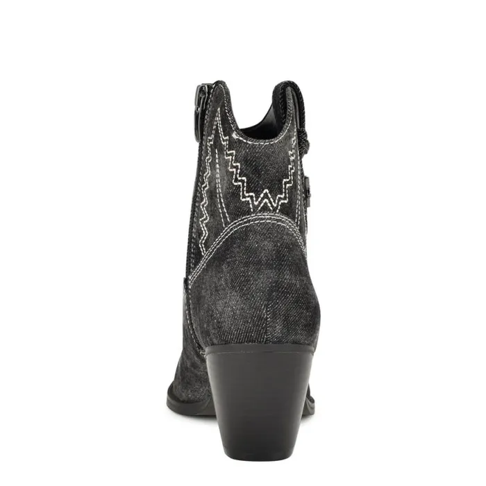 Nine West Boots and Booties Women Nallas Western Booties Black Denim