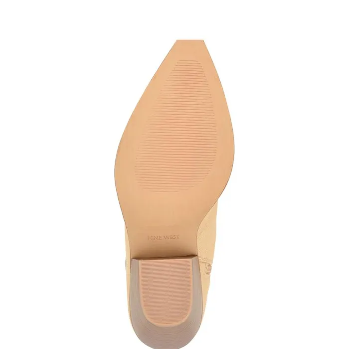 Nine West Boots and Booties Women Nallas Western Booties Natural