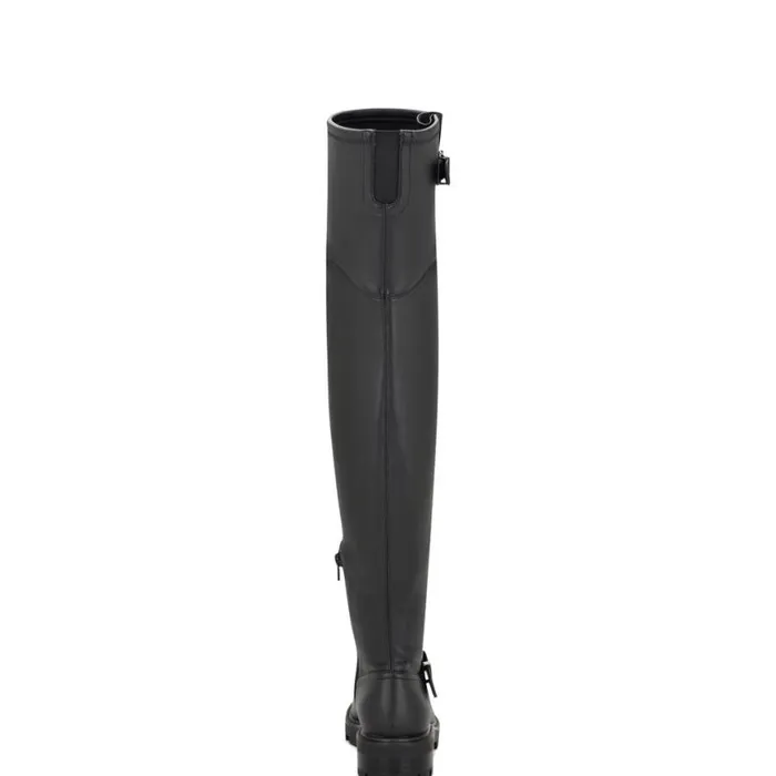 Nine West Boots and Booties Women Nans Lug Sole Over The Knee Boots Black