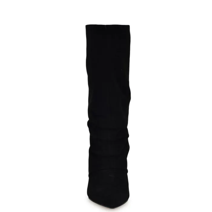 Nine West Boots and Booties Women Primer Dress Boots Black Suede
