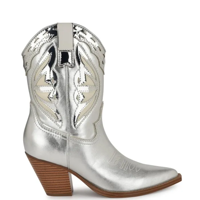 Nine West Boots and Booties Women Puzz Western Booties Blackwhite