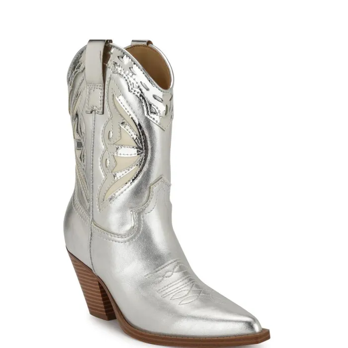 Nine West Boots and Booties Women Puzz Western Booties Blackwhite Nine West Boots and Booties Women Puzz Western Booties Blackwhite