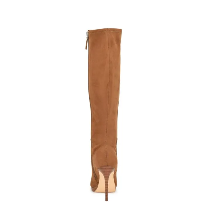 Nine West Boots and Booties Women Quizme Wide Calf Platform Boots Tan Suede Nine West Boots and Booties Women Quizme Wide Calf Platform Boots Tan Suede