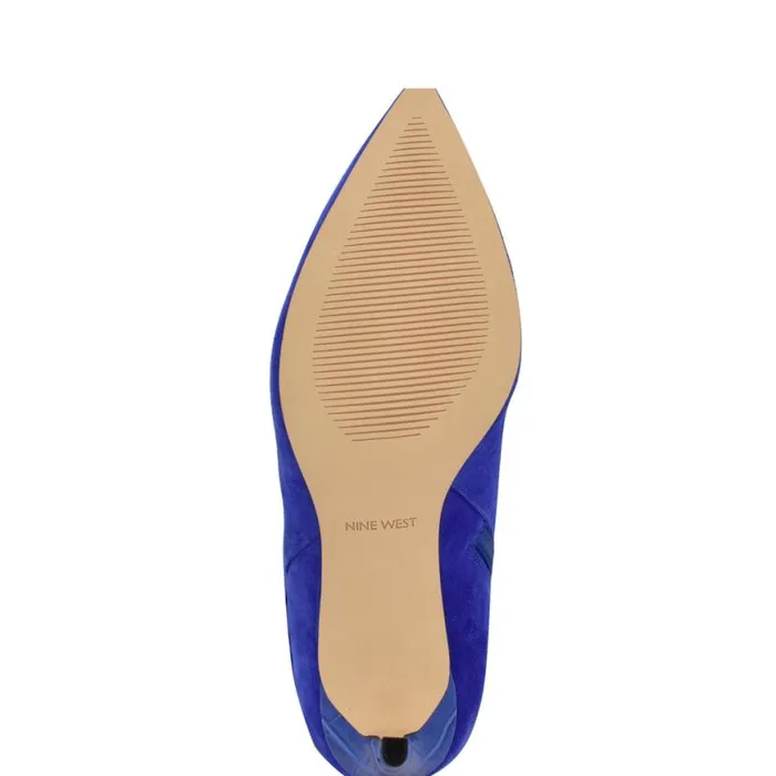 Nine West Boots and Booties Women Richy Heeled Boots Blue Suede Nine West Boots and Booties Women Richy Heeled Boots Blue Suede