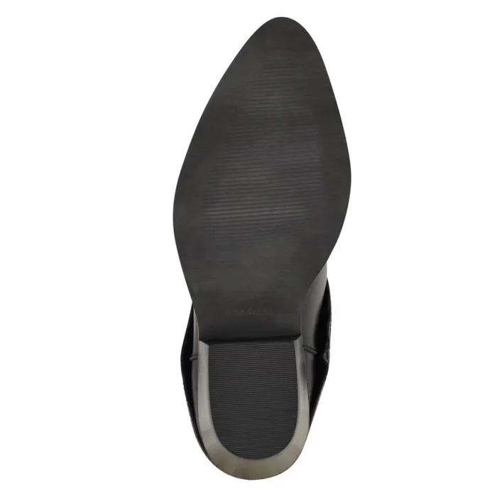 Nine West Boots and Booties Women Ringer Detailed Western Boots Black
