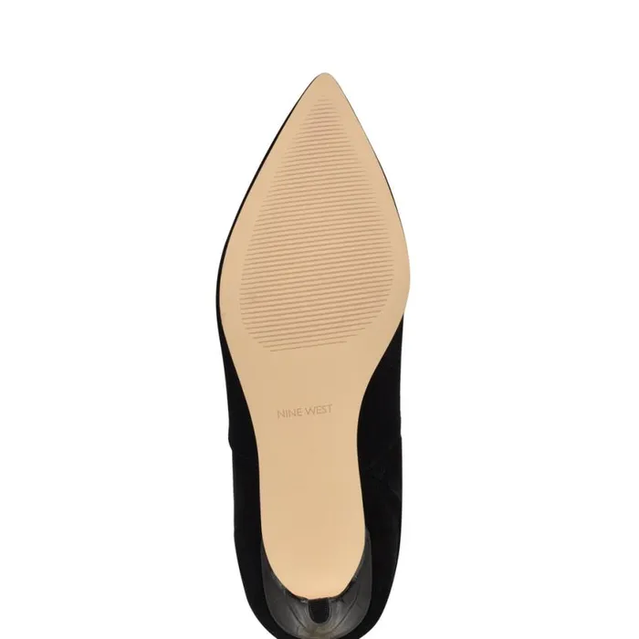 Nine West Boots and Booties Women Sirena Heeled Dress Boots Black Suede Nine West Boots and Booties Women Sirena Heeled Dress Boots Black Suede