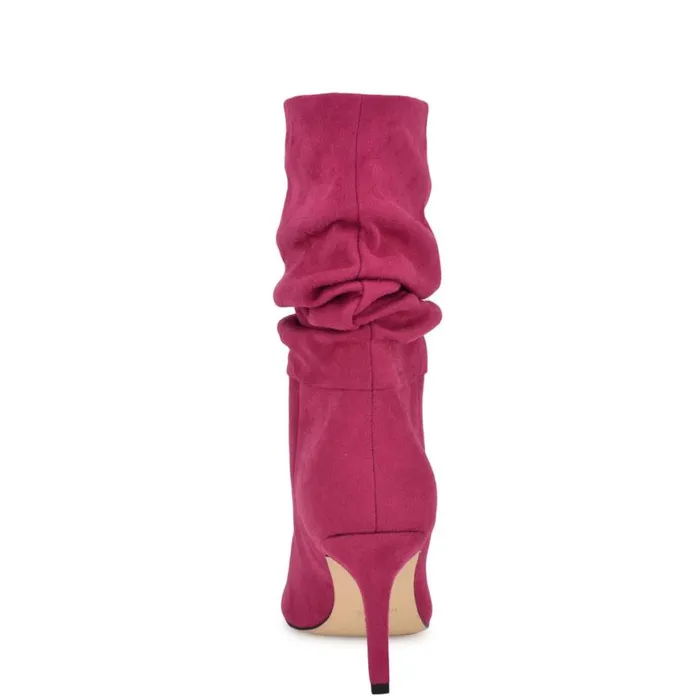 Nine West Boots and Booties Women Slouch Dress Booties Dark Pink