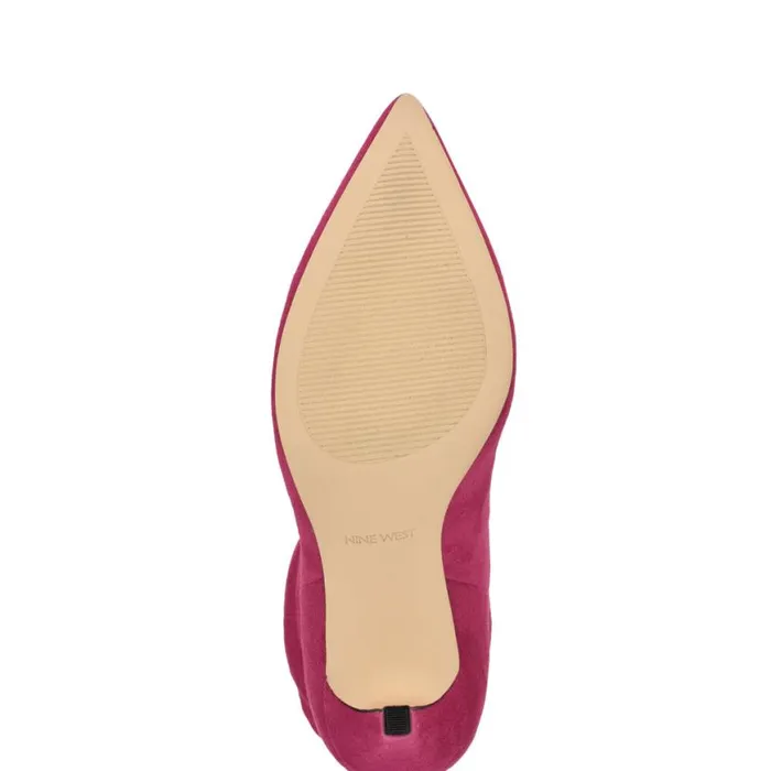 Nine West Boots and Booties Women Slouch Dress Booties Dark Pink