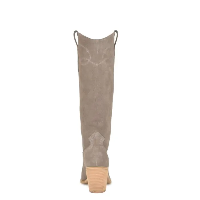 Nine West Boots and Booties Women Smash Western Boots Taupe Suede Nine West Boots and Booties Women Smash Western Boots Taupe Suede