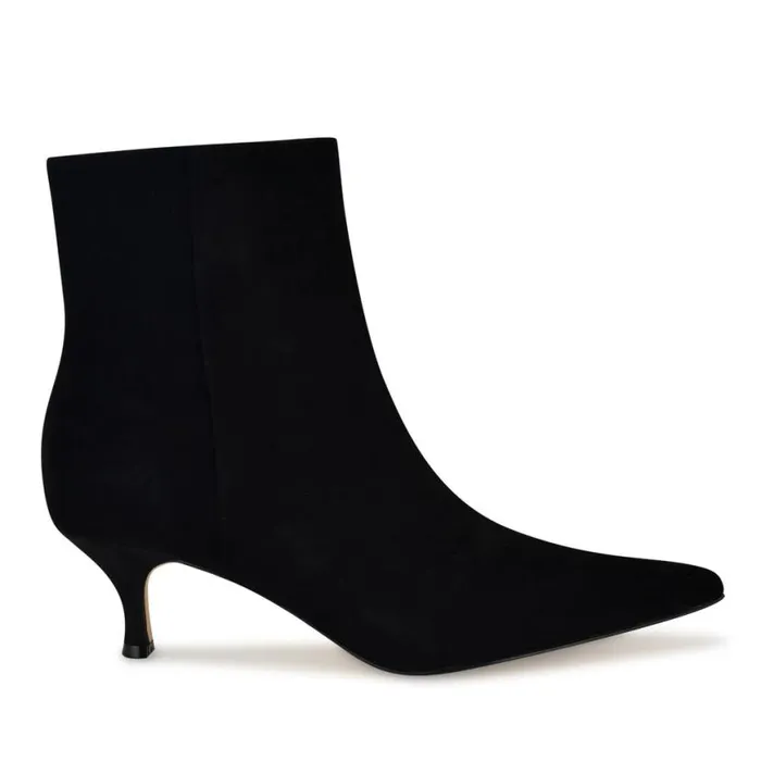 Nine West Boots and Booties Women Symba Dress Ankle Booties Black Suede