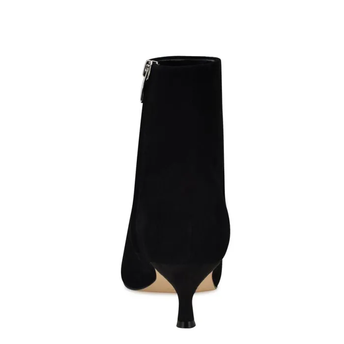 Nine West Boots and Booties Women Symba Dress Ankle Booties Black Suede