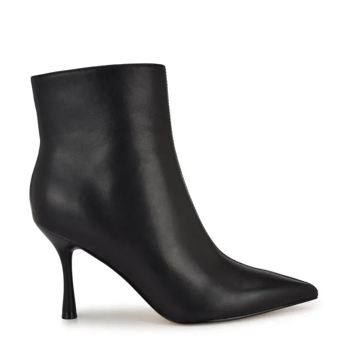 Nine West Boots and Booties Women Therin Dress Booties Black Leather