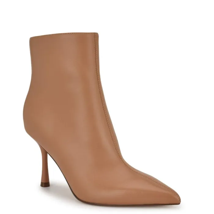 Nine West Boots and Booties Women Therin Dress Booties Natural Leather Nine West Boots and Booties Women Therin Dress Booties Natural Leather