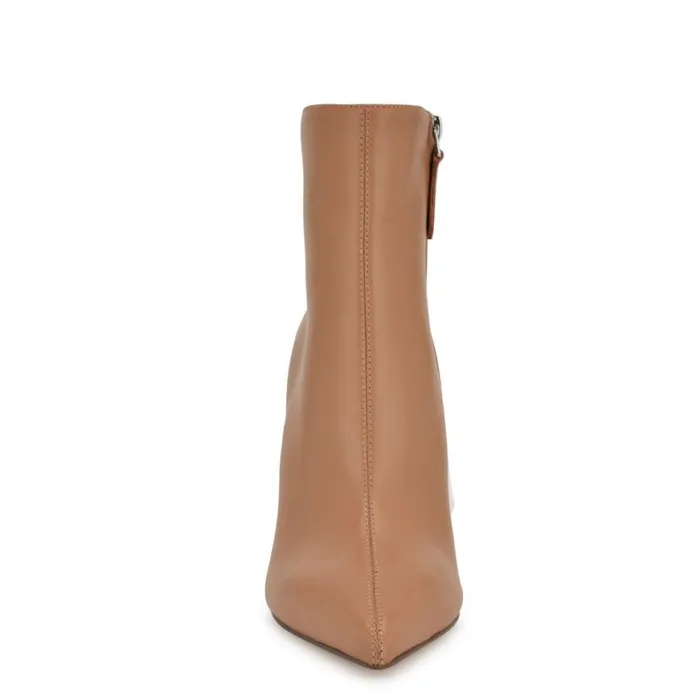 Nine West Boots and Booties Women Therin Dress Booties Natural Leather Nine West Boots and Booties Women Therin Dress Booties Natural Leather