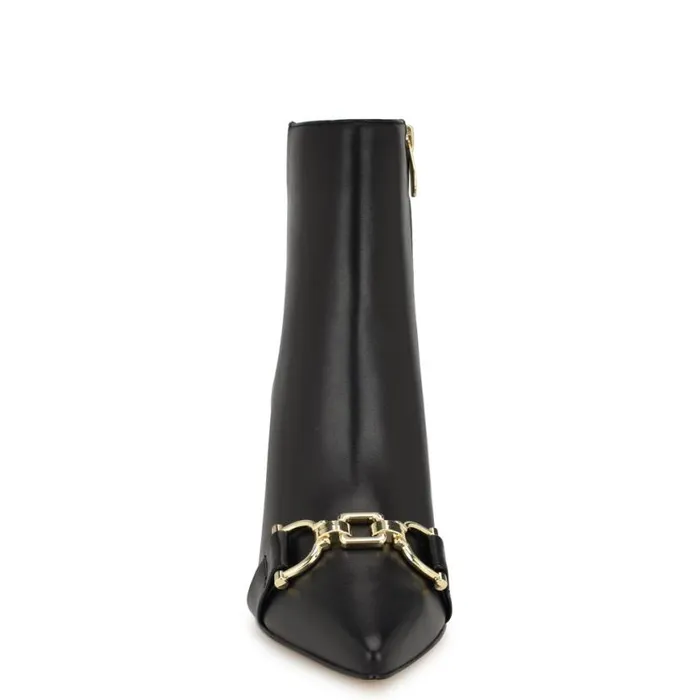 Nine West Boots and Booties Women Trotte Dress Booties Black Leather Nine West Boots and Booties Women Trotte Dress Booties Black Leather