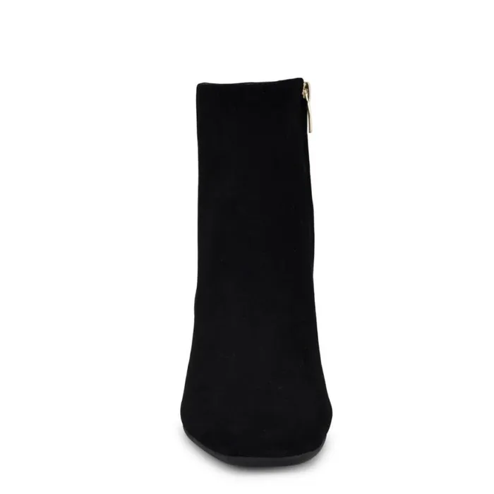 Nine West Boots and Booties Women Trunke 92159 Square Toe Booties Black Suede Nine West Boots and Booties Women Trunke 92159 Square Toe Booties Black Suede