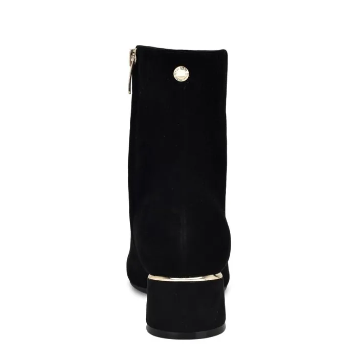 Nine West Boots and Booties Women Trunke 92159 Square Toe Booties Black Suede Nine West Boots and Booties Women Trunke 92159 Square Toe Booties Black Suede